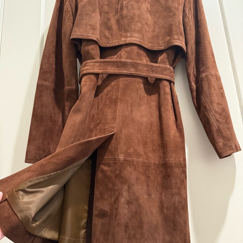 NWT Weekend Max Mara Leather Trench Coat - Picture 13 of 16